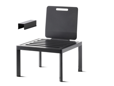 Sieger Lugo Lounge-Basis Aluminium eisengrau ohne Kissen