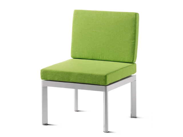Sieger Lugo Lounge-Basis graphit, Polster hellgr�n