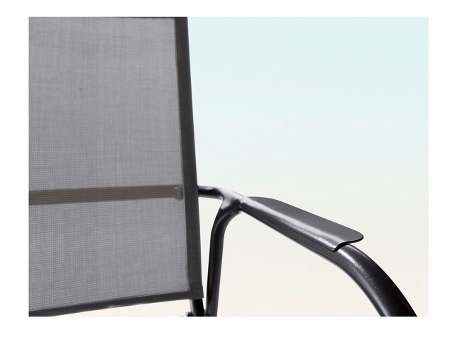 Sieger Sirio Stapelsessel, Aluminium graphit