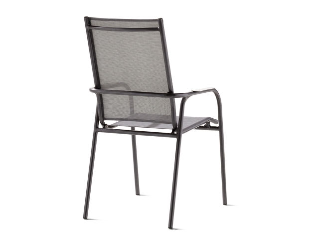 Sieger Sirio Stapelsessel,Aluminium eisengrau