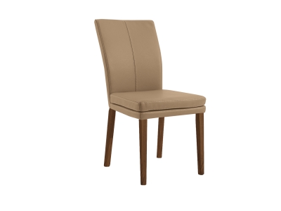 Niehoff Colorado Stuhl 741, Wild-Nussbaum, Microfaser Nirvana beige