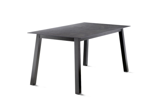 Sieger Loft Aluminium Tischgestell 140x70cm Quadratrohr eisengrau