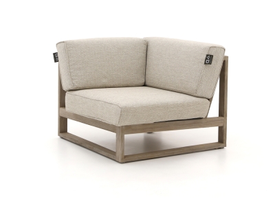 Apple Bee Antigua Lounge Eckmodul Teakholz coastal inkl. Kissen 81x81cm