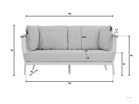 Apple Bee Condor Lounge-Set III Aluminium black