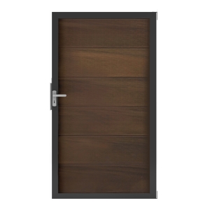 GrojaViento BPC Universal Tor Walnuss co-extrudiert 100x180cm Rahmen Anthrazit DB 703 GrojaViento BPC Universal Tor Walnuss co-extrudiert 100x180cm Rahmen Anthrazit DB 703