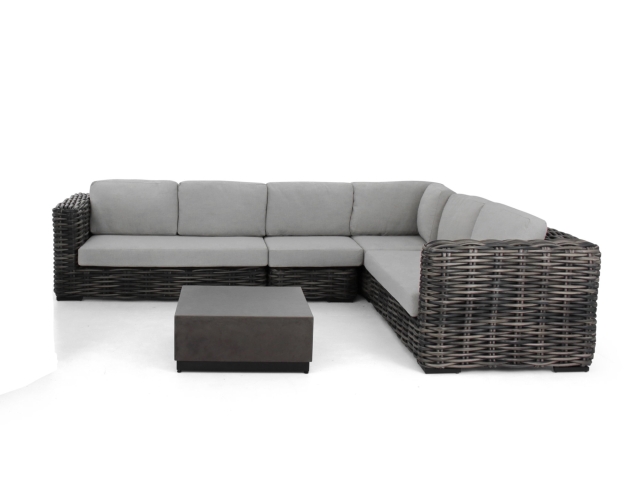 Apple Bee Elements XL black wash-Crete Lounge-Set ca. 326x260cm