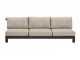 Apple Bee Sticks and More 3-Sitzer Sofa 216cm Alu taupe
