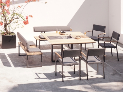 Zebra Gartenmöbel-Set Quadux Alu Zebra Gartenmöbel-Set Quadux Alu