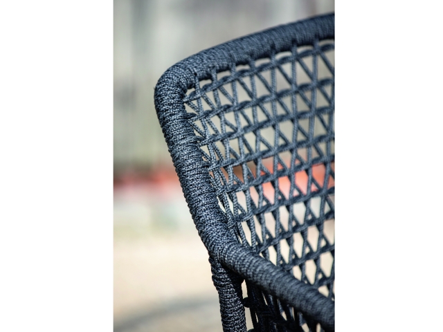 Niehoff Kubu Loungesessel inkl. Kissen, Kordelflechtung