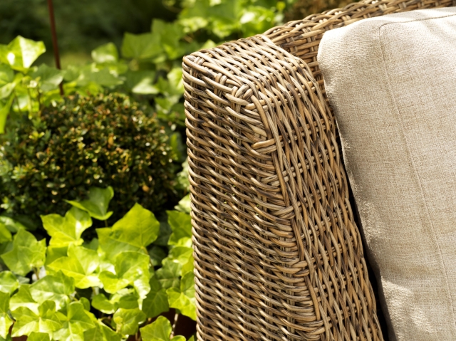 Brafab Sandkorn Lounger, Geflecht natur, inkl. Kissen