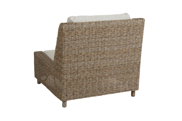 Brafab Sandkorn Lounger, Geflecht natur, inkl. Kissen