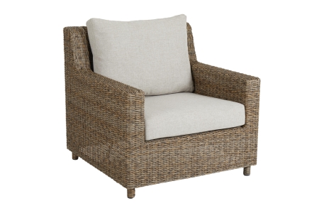 Brafab Sandkorn Loungesessel Geflecht natur, inkl. Kissen