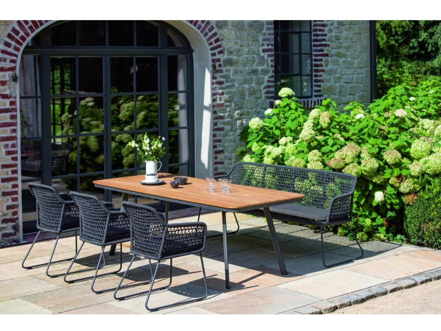 Niehoff Kubu Gartenm�belset-1, Dining 5-teilig, Kordelflechtung