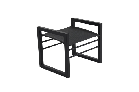 Brafab Vevi Fu�hocker Aluminium schwarz
