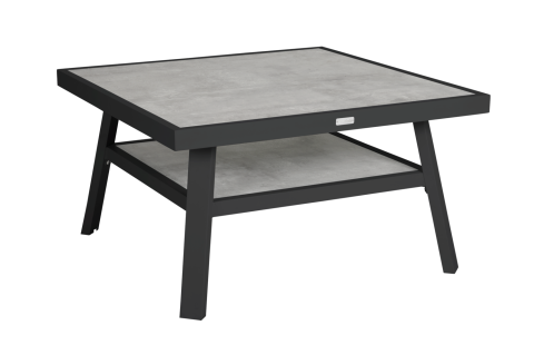 Brafab Samvaro Loungetisch 90x90x50cm Aluminium anthrazit