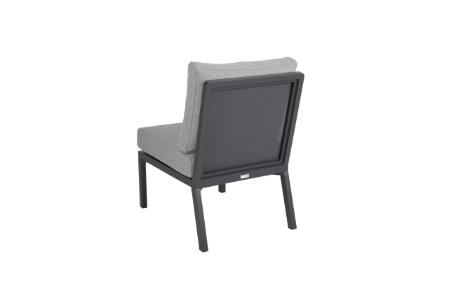 Brafab Samvaro Lounge-Mittelmodul 56cm Aluminium anthrazit, Bezug pearl grey