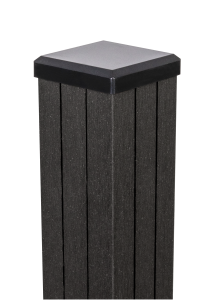 GrojaSolid Pfosten anthrazitgrau, inkl. Kappe, 7x7x150cm