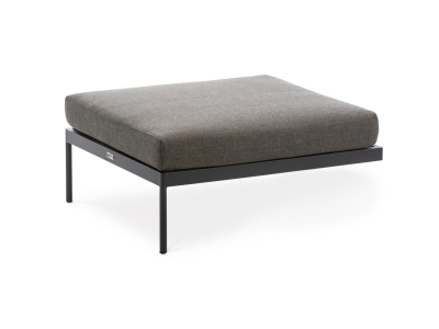 Niehoff Azuri Ottomane Aluminium anthrazit 77,5x90x42cm inkl. Polster