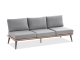 Niehoff Serra 3-Sitzer Sofa inkl. Kissen, beids. verstellb. Liegefunktion, 218x81cm