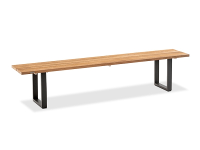 Niehoff Nemo Bank 160cm, Aluminium anthrazit, Teak geölt Niehoff Nemo Bank 160cm, Aluminium anthrazit, Teak geölt