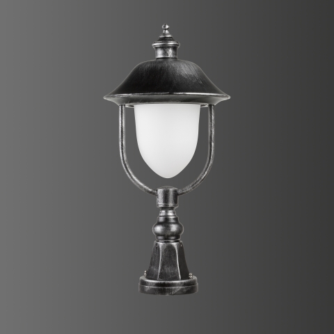 LCD Standleuchte 1156 Schwarz-silber