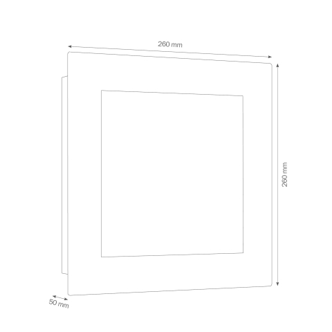 LCD Wandleuchte 3007 LED, Graphit