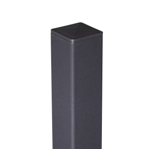 GroJa Alu-Torpfosten anthrazit DB703 inkl. Kappe 6x6x240cm