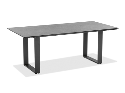 Niehoff Noah Tisch 160x95cm, Profilkufe Aluminium anthrazit, Tischplatte HPL