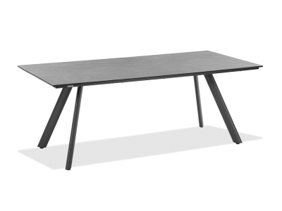 Niehoff Noah Tisch 160x95cm, Stativprofil Aluminium anthrazit, HPL Beton
