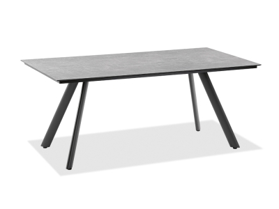 Niehoff Noah Tisch 160x95cm, Stativprofil Aluminium anthrazit, HPL Zement