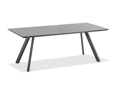Niehoff Noah Tisch 160x95cm, Stativprofil Aluminium anthrazit, HPL Granit