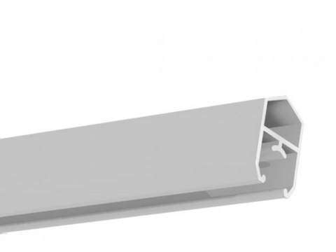 GrojaSolid Steckzaun Abschlussprofil 150cm f�r Schr�gelement - silbergrau DB701