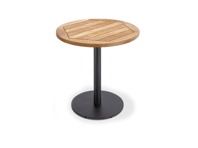 Niehoff Bistro Tisch rund 70cm, Gestell Edelstahl anthrazit