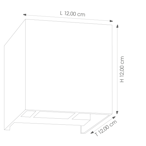 CMD Wandleuchte Up u. Down 9032 LED, anthrazit