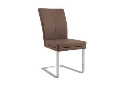 Niehoff Colorado Schwingstuhl 141, Flachstahl, Microfaser Atlantis Havanna braun