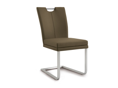 Niehoff Colorado Schwingstuhl 151, Flachstahl, Leder olivgr&uuml;n