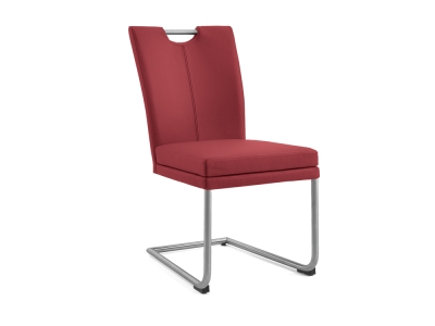 Niehoff Colorado Schwingstuhl 651, Rundrohr, Leder rubin