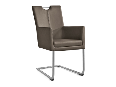 Niehoff Colorado Schwingstuhl AL 652, Rundrohr, Microfaser Nirvana schlamm