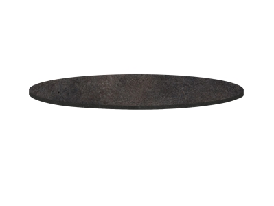 Zebra Lazy Susan Drehplatte HPL, 50cm f&uuml;r Oryx Edge Tisch 135cm