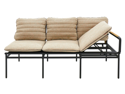 Zebra Max Lounge 3-Sitzer Sofa, rechts Aluminium graphit B: 160 x T 72 x H: 78,5 cm