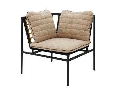 Zebra Max Lounge Ecke Aluminium graphit B: 72 x T 72 x H: 78,5 cm