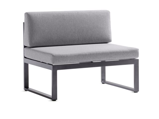 Sieger Adelaide 1,5 Sitzer Aluminium Sofa 100x69x81cm inkl. Polster