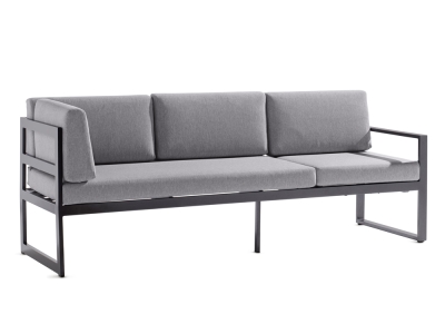 Sieger Adelaide 3-Sitzer Sofa Aluminium inkl. Polster 213x69x81cm