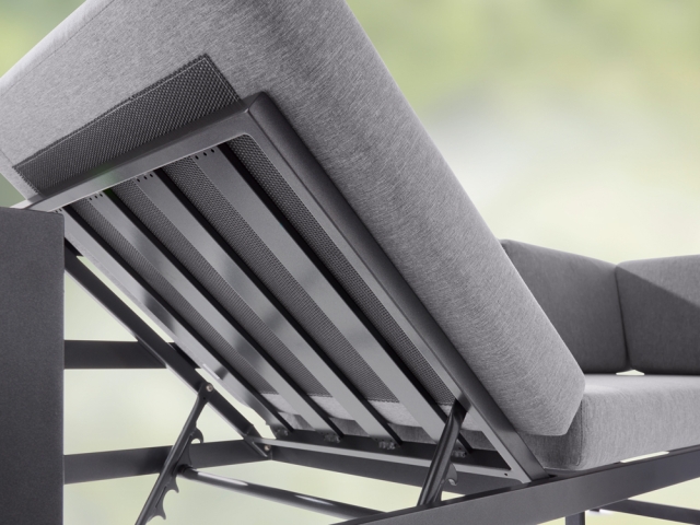 Sieger Adelaide 3-Sitzer Sofa Aluminium inkl. Polster 213x69x81cm