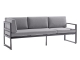 Sieger Adelaide 3-Sitzer Sofa Aluminium inkl. Polster 213x69x81cm