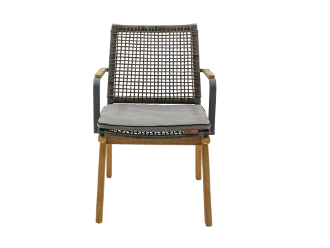 Zebra Lenyx Diningsessel Teakholz mit Armlehnen