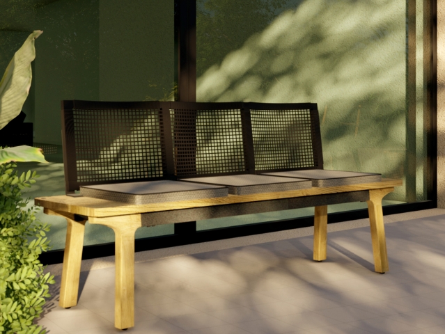 Zebra Lenyx R�ckenlehne brown brushed 160cm