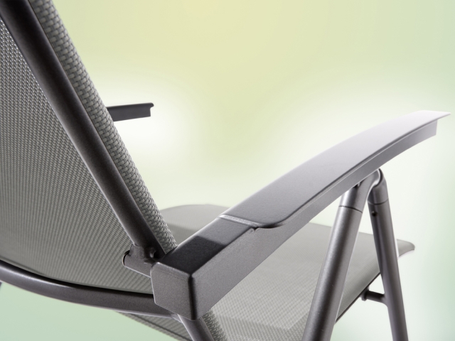 Sieger Sirio Klappsessel, Aluminium graphit