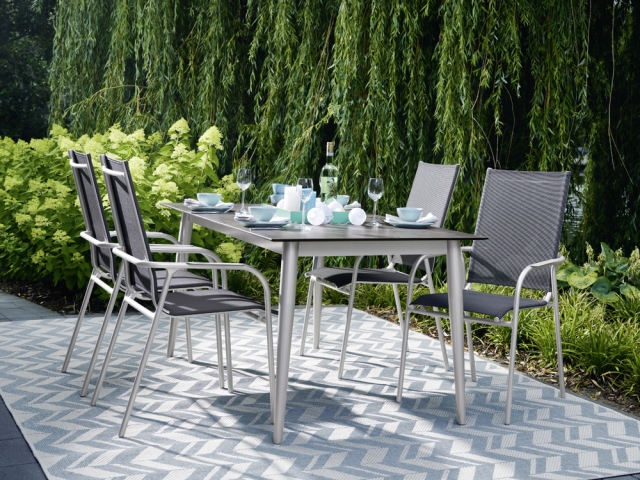 Sieger Sirio Gartenm�belset 1 Aluminum graphit, 6-teilig