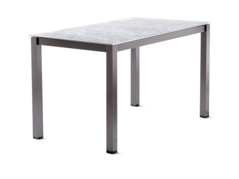 Sieger Tischgestell Aluminium 118x78cm, eisengrau ohne Tischplatte